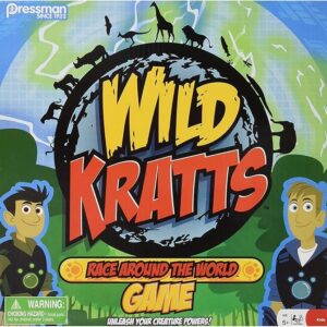 Pressman Wild Kratts Race Around the World Board Game Multicolor, 5"